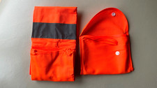 Warnweste Sicherheitsweste in rot NEU mit Tasche