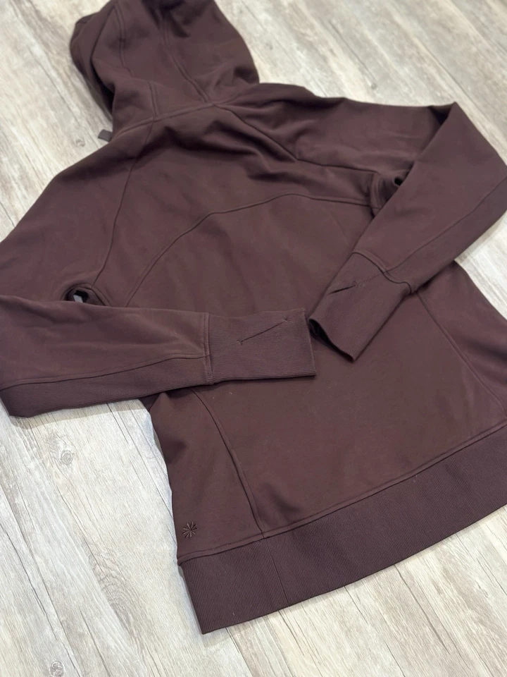 Sudadera con capucha Athleta Triumph para mujer grande marrón cremallera completa sudadera con capucha nueva sin etiquetas Foto 3 de 4