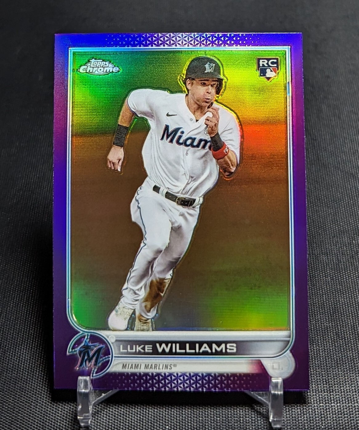 Luke Williams Purple Refractor Rookie RC 2022 Topps Chrome Update Card #USC75