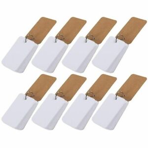 400 Pieces 2.2/"x3.5/" Flash Card with Binder Ring Easy Flip Study Paper White