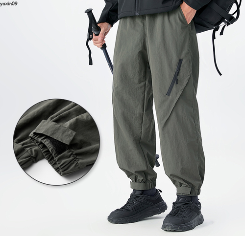 Hiking Pant Men water repellent Drawstring Trousers Outdoor Nylon tapered Pants - Afbeelding 7 van 24