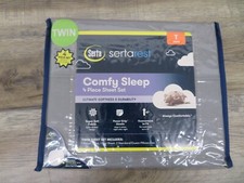 SERTA SERTAREST COMFY SLEEP 4 PIECE SHEET SET TWIN - GREY