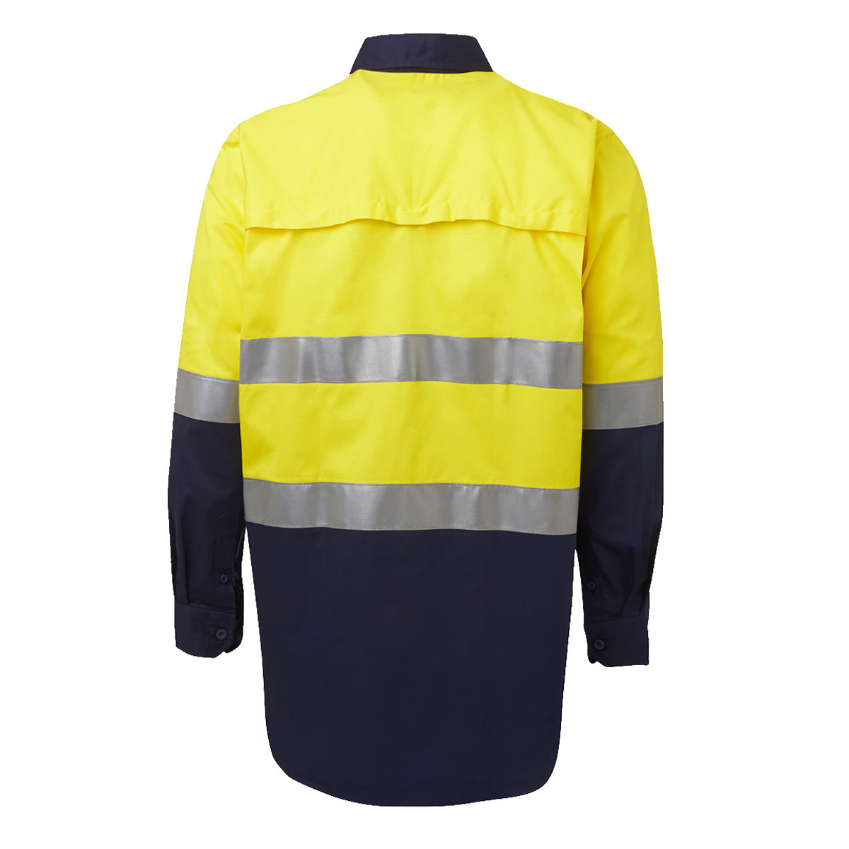 High Visibility Work Shirt 10-Pack Hi-Vis Work Shirts - Cotton Drill Long Sleeve With 3M Reflective Tape, Vent Design For Comfort Hi Vis T Shirt - Foto 13
