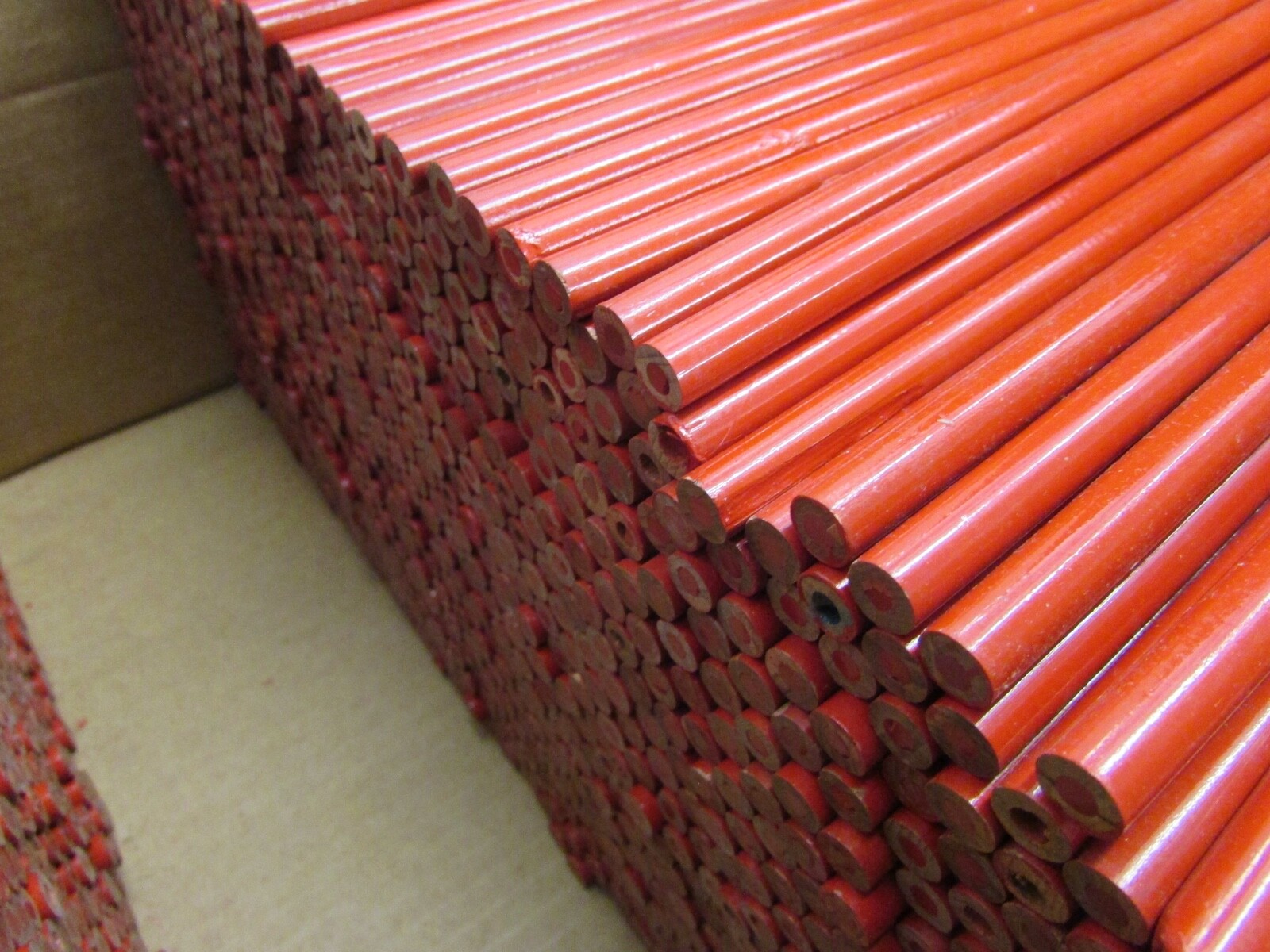 BULK LOT OF (100) RED LEAD WOODEN PENCILS