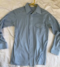 Vintage Sears Kings Road Poly Perma-Prest L/S Button Shirt Disco Soft Medium