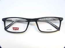 LEVI'S LV5020 0807 Black 55/19 145 Rectangular Eyeglass 100 Authentic BRAND NEW