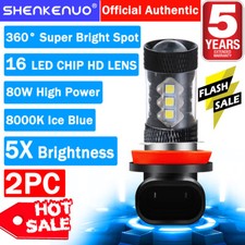 H11 12V 55W LED Fog/ Driving Light Bulb For Honda CR-V 2002-2004 2007-2019 8000K