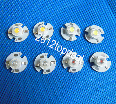 1W 3W High Power UV white red green Blue Royal blue LED Bead Wite 16mm Round pcb