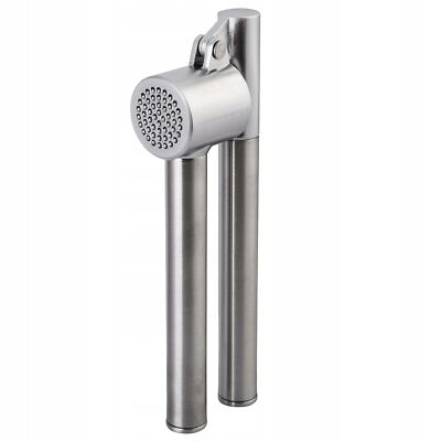 KADAX Knoblauchpresse, Garlic Press aus Edelstahl, ergonomischer Griff, Silber