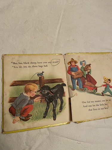 Vintage 1961 - Mother Goose Nursery Rhymes - Tell a Tales Book - #2511 - Picture 5 of 7