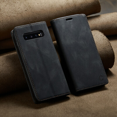 MINI-WALLET Hülle Leder Kartenfach Case Tasche für Samsung Galaxy S10/S10E/S10+