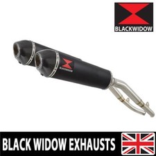 XL1000 V VARADERO 1999-2014 Twin Exhaust Silencer Kit 400mm Oval Black BC40V