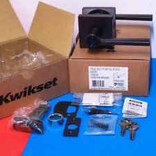 Kwikset Lisbon Entry Door Handle Lock Smart Key Venetian Bronze 97402-840 new