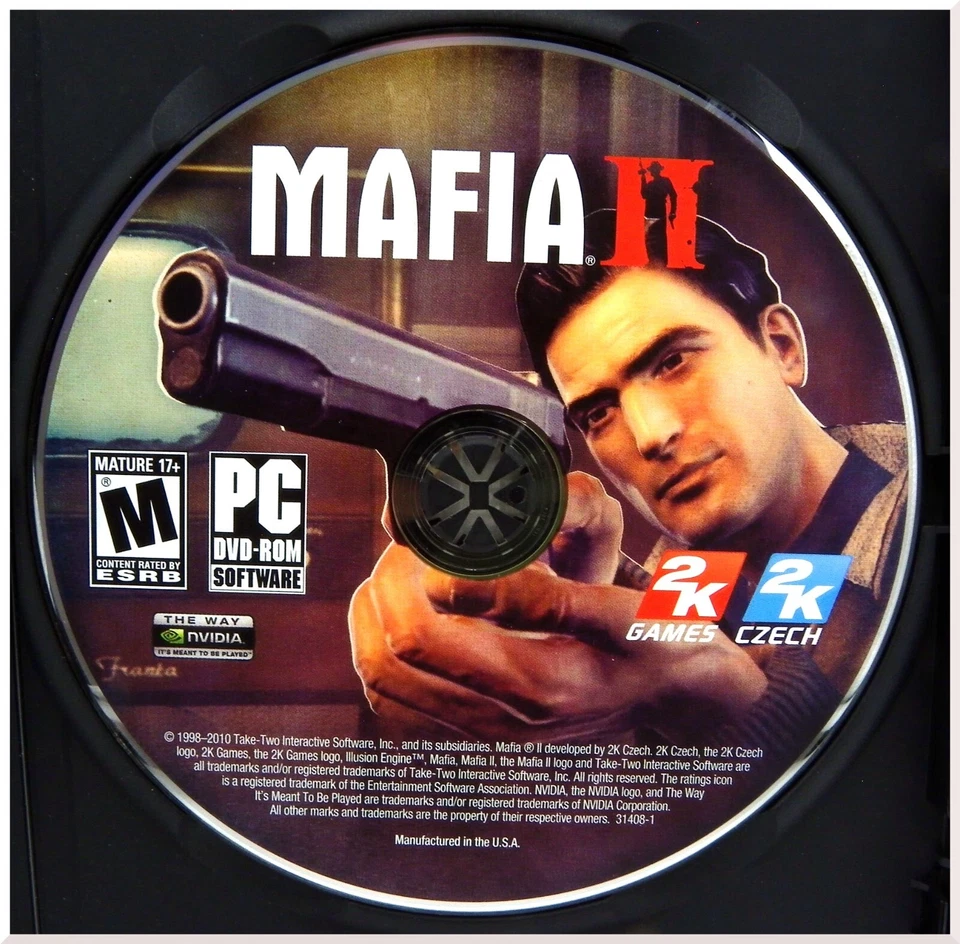 Videojuego Mafia II Gangster Acción Tiro PC DVD-ROM Por 2K Games 2010 Foto 4 de 4