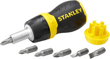 STANLEY 066358 Multi-Bit Stubby Screwdriver