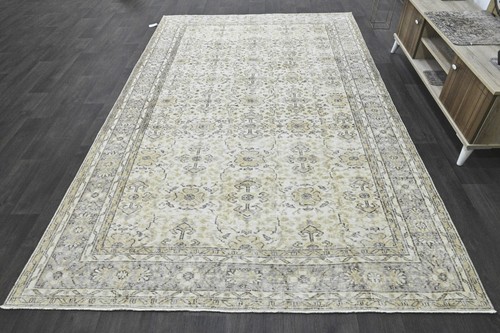 Oushak 6x10,Turkish Rug,vintage,anatolian,BEIGE,kilim,Bohemian,handmade,wool