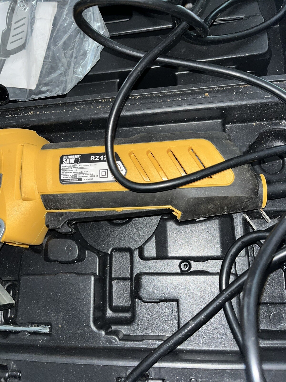 Rotorazer RZ120 120V 26mm Corded Rororazer Saw with case Used Very