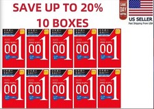 OKAMOTO 001 Rich Lubricant Polyurethane Condoms 3 pcs x 10 boxes - US Seller