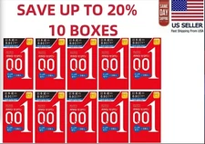OKAMOTO 001 Rich Lubricant Polyurethane Condoms 3 pcs x 10 boxes - US Seller