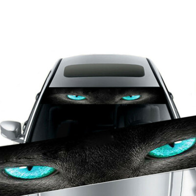 Blue Eye Banner Graphic Decal Vinyl Sticker for Car Front Rear Window Windshield