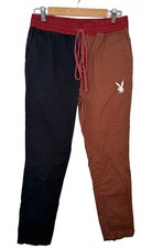 Colorblock Canvas Pants PlayBoy Bunny PacSun Unisex Small Black Red Brown Pocket