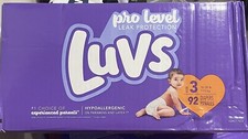New Luvs Baby Diapers Disposable Size 3 92 Count Pro Level Leak Protection