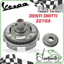 CAMPANA FRIZIONE VESPA 50 90 125 APE DENTI DRITTI 27 69 RAPPORTI SECONDARI MEDIO