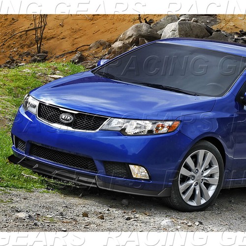 MATT BLACK FRONT BUMPER BODY KIT SPLITTER SPOILER LIP FIT 10-13 KIA FORTE/FORTE5 - Picture 5 of 5