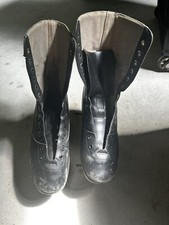 Black Long Neck Cap Toe Boot