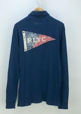 Polo Ralph Lauren RL Yacht Club Flag Patch Rugby Shirt Size L