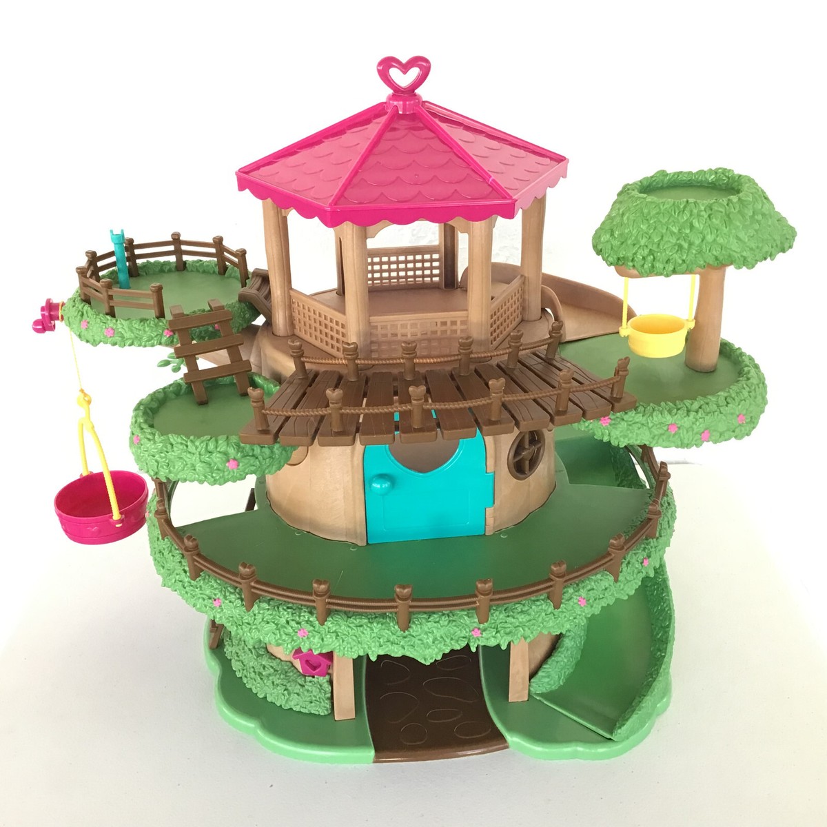 Li'l Woodzeez Family Treehouse Playset Kids Toys Treehouse with Slide