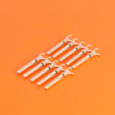 10 x Genuine TE Connectivity Commercial Mate N Lok Male Pin Terminals - 163305-2 - Image 1 of 2