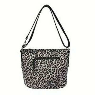Rosetti Leopard Print Peppa Convertible Bag Purse Black W  display picture 1