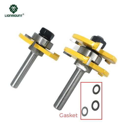 Tenon Joint 8mm Shank Router Bits Set Tongue & Groove Woodworking ...