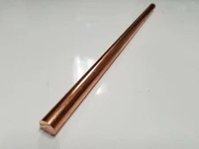 1 Pieces 1/2 110 COPPER SOLID ROUND ROD 12" long New Lathe Stock 1/2 Hard