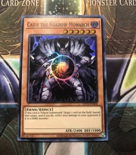 *** CAIUS THE SHADOW MONARCH *** SUPER RARE MINT/NM OP19-EN004 YUGIOH!