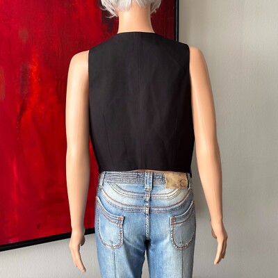 90s Moschino Cheap and Chic ベスト MOSCHINO CHEAP and CHIC 1990s Harlequin vest with tassels size 44