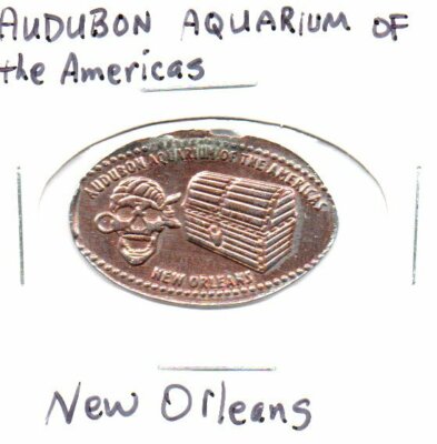 Audubon Aquarium Of The Americas New Orleans Elongated Penny as