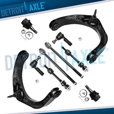 2WD Front Upper Control Arms Tie Rods Suspension Kit for 2006-08 Dodge Ram 1500