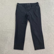 Old Navy Pixie Never Fade Pants Womens 8 Petite meas 30x23 Black Ankle