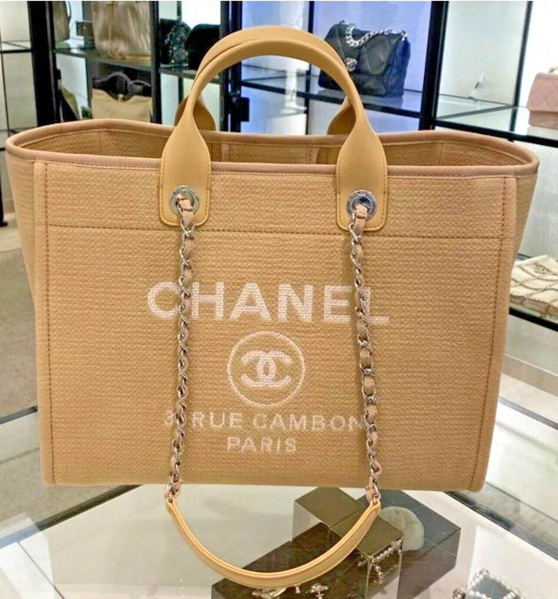 chanel mini bag beige tote