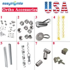 Dental Orthodontic Lingual Button Crimpable Mesh Base Hook Bondable Button Chain