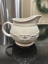 Longaberger Classic Blue 4.75" H Sauce Pitcher - Made in the USA!
