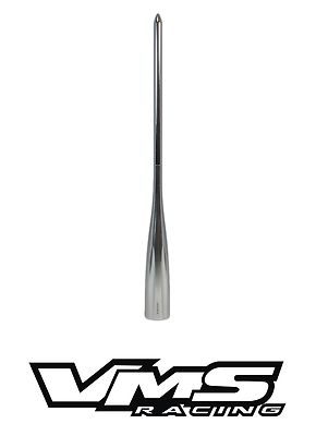 VMS RACING SILVER 9'' LONG SPIKED ROD AM/FM RADIO ANTENNA FOR NISSAN