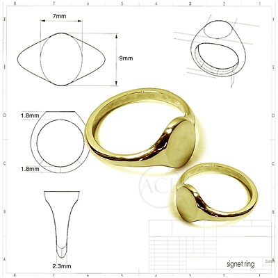Signet Ring Finger Average Pinky Ring Size Female Pinky Ring, 14K