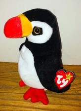Ty Beanie Babies Puffer Puffin Bird Plush Stuffed Animal Vintage NWT