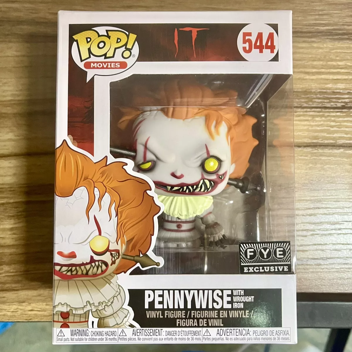 IT Pennywise With Wrought Iron Funko Pop 544 Movies FYE Exclusive