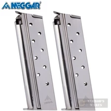 TWO Mec-Gar 1911 10mm 8-Round MAGAZINES MGCGOV10N FAST SHIP