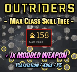 OUTRIDERS 🌟 MAX Arbre des compétences de classe • 1x Arme en mouvement (poste de jeu) XBOX | PC)
