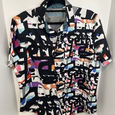 ROBERT GRAHAM Far Out taglia Manica corta cotone fantasia multicolore XL